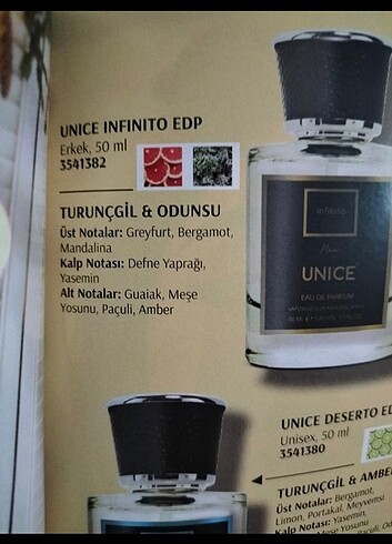 Unıce Unice İnfinito 50 ml erkek parfüm 