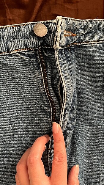 xl Beden mavi Renk MİNİ KOT ETEK