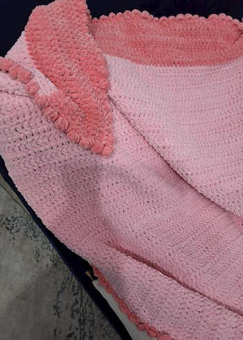 Pembe Örgü Çocuk Battaniyesi - Görsel 2
