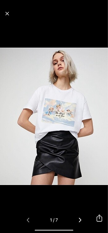 Pull & Bear Baskılı Oversize Tshirt