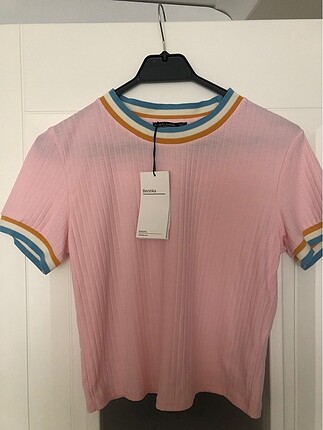 Bershka Şeker Pembe Bluz