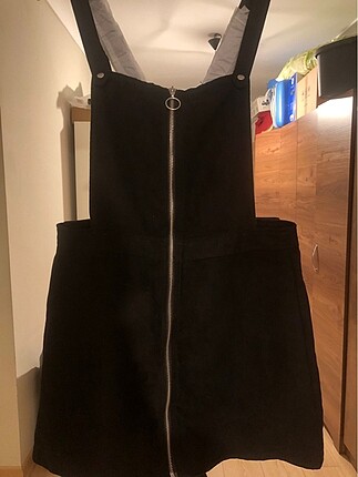 H&m Etiketi üzerinde süet salopet