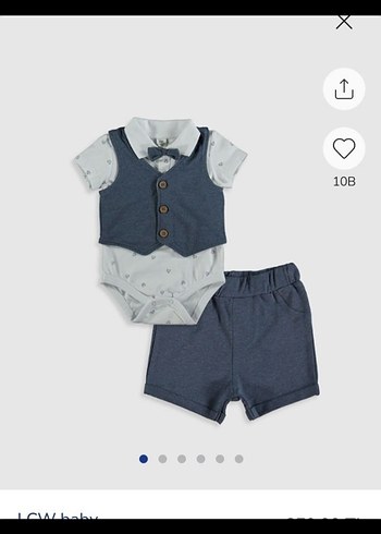 Lcw Gri Düğmeli Bebek Erkek Takım