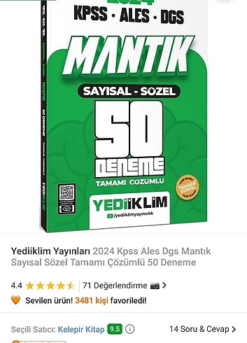 SAYISAL-SÖZEL MANTIK DENEME