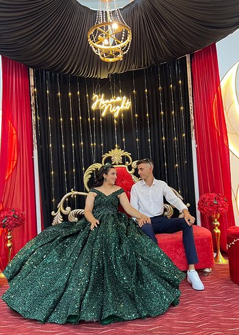 Yeşil gelinlik - Görsel 3