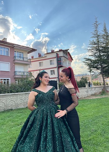 Yeşil gelinlik - Görsel 4