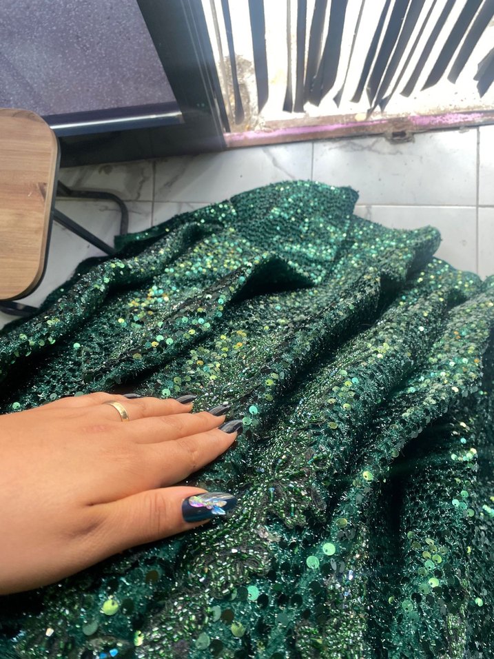 Yeşil gelinlik - Görsel 5