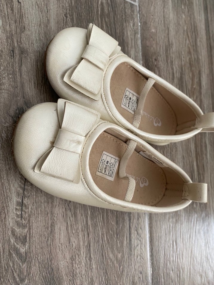 Kız Çocuk Beyaz Fiyonklu Babet - Görsel 3