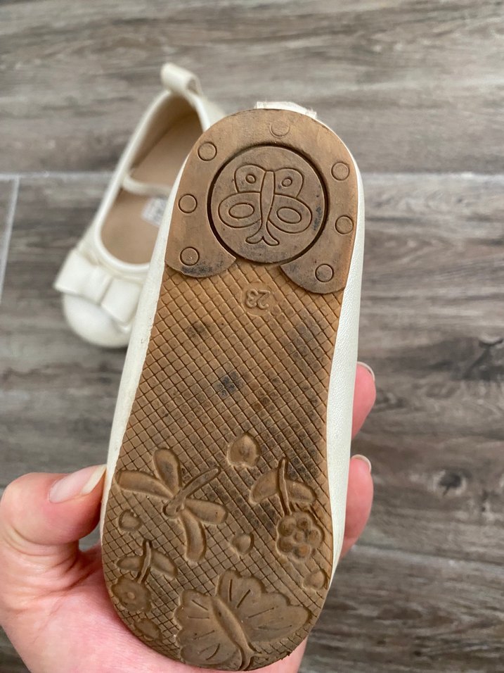 Kız Çocuk Beyaz Fiyonklu Babet - Görsel 4