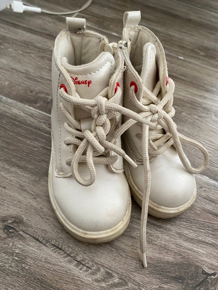 Kız Çocuk Beyaz Minnie Baskılı Bot - Görsel 3