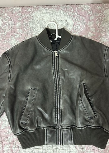 s Beden Zara Kadın Deri Bomber Ceket