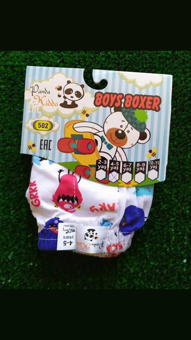 Erkek Çocuk Baskılı Boxer - Görsel 5