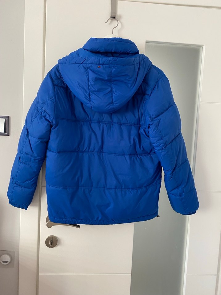 Erkek Çocuk Mavi Kapüşonlu Fermuarlı Mont - Görsel 2