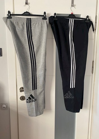 Erkek Çizgili Gri ve Siyah Eşofman Altı - Görsel 3