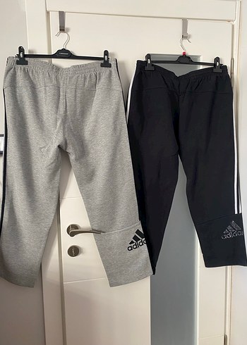 Erkek Çizgili Gri ve Siyah Eşofman Altı - Görsel 2