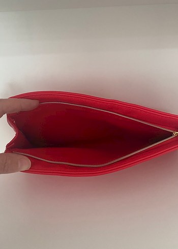 BOSS Kırmızı Deri Fermuarlı Kadın Cüzdan - Görsel 2