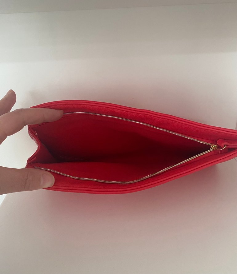 BOSS Kırmızı Deri Fermuarlı Kadın Cüzdan - Görsel 2