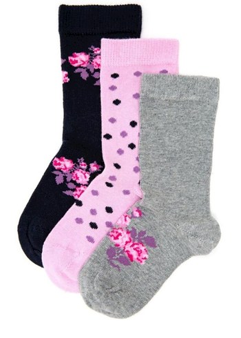 Bordo ve Lacivert Desenli bayan Çorap Seti - Görsel 2