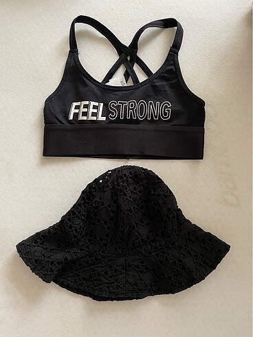 Şapka bikini üstü