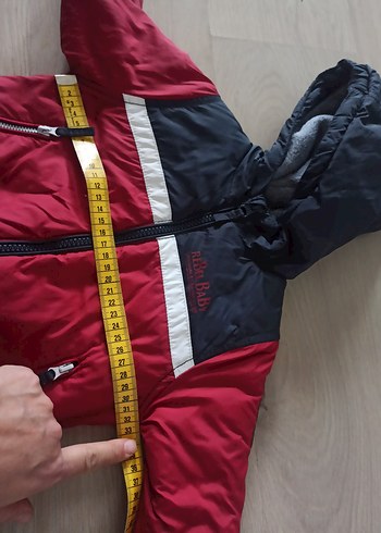 Kapüşonlu Kırmızı Erkek Çocuk Mont - Görsel 5