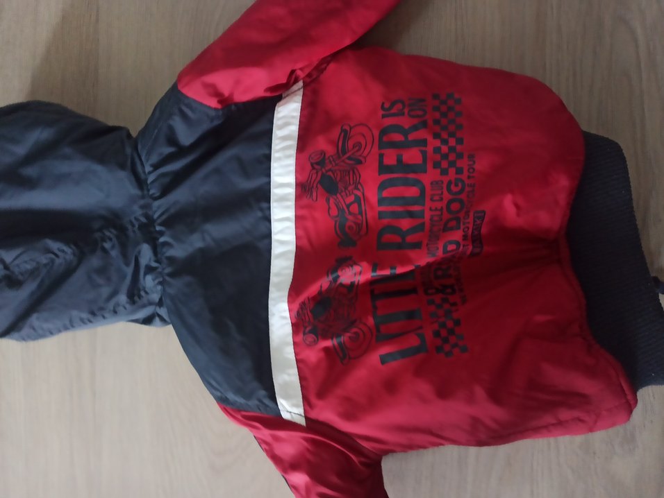 Kapüşonlu Kırmızı Erkek Çocuk Mont - Görsel 3