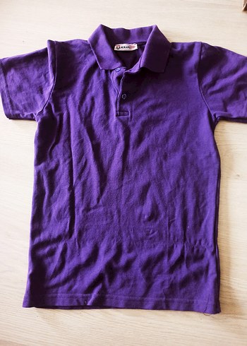 Erkek Çocuk Mor Polo Tişört - Görsel 2