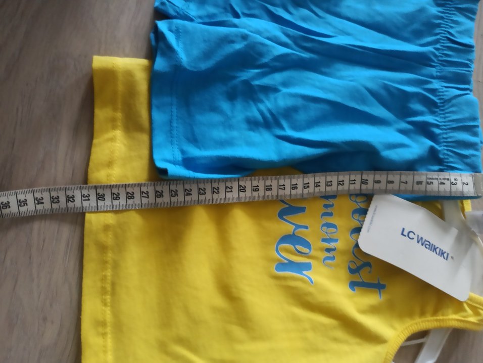 Sarı Baskılı Erkek Bebek Kolsuz Takım - Görsel 3