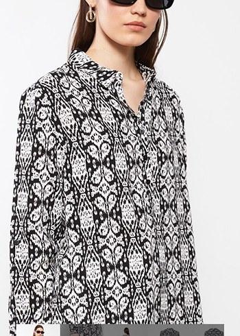 Yılan Desenli Uzun Kollu Kadın Tunik - Görsel 2