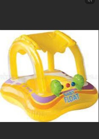 Diger Sarı Renkli Bebek Şişme Yüzme Simidi baby float