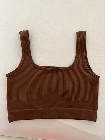 Dilvin kahve crop top