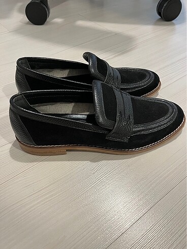 37 Beden Siyah Loafer