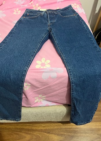 Levis 501 orta mavi Kadın Denim Pantolon - Görsel 6