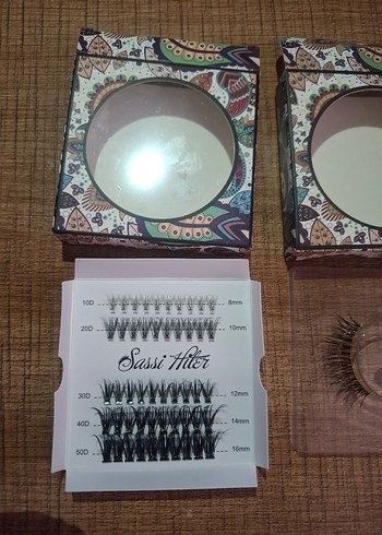 Bej ve Gri Takma Kirpik Seti - Görsel 6