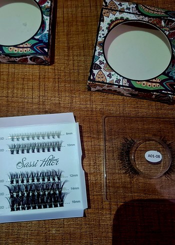 Bej ve Gri Takma Kirpik Seti - Görsel 5