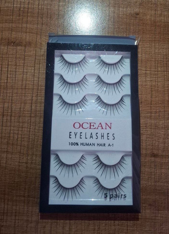 Ocean 100% Doğal Saç Takma Kirpik 5 Çift - Görsel 2