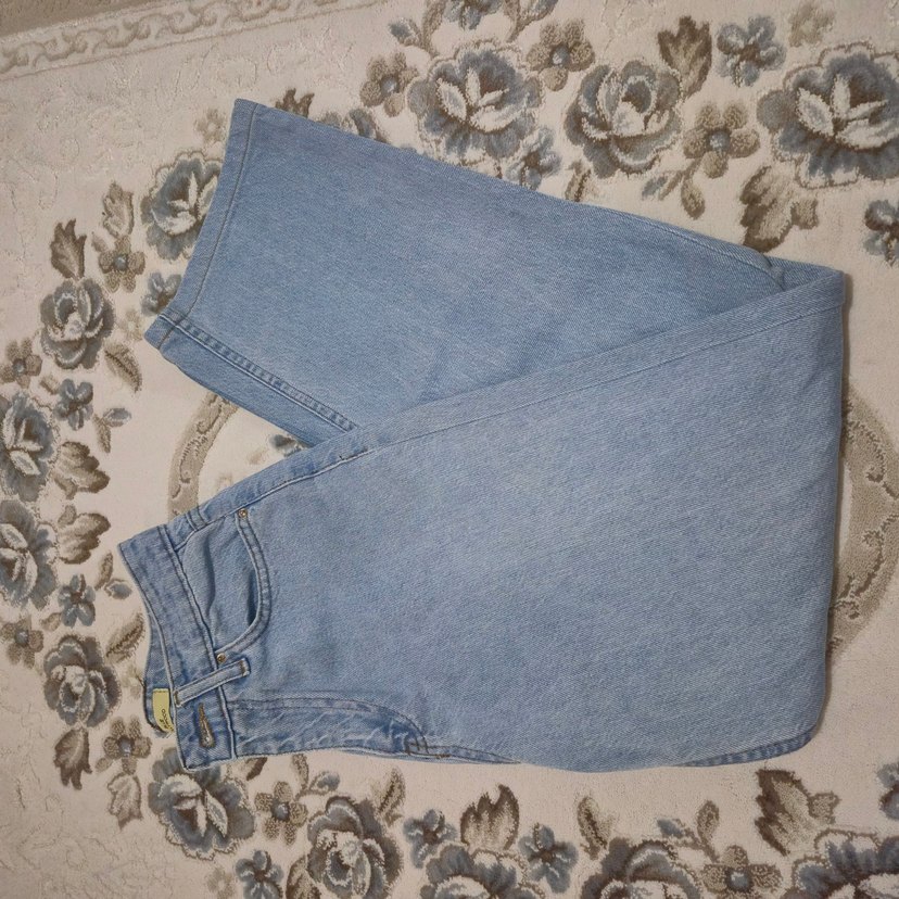 Bol Paça Açık Mavi Kot Pantolon - Görsel 2