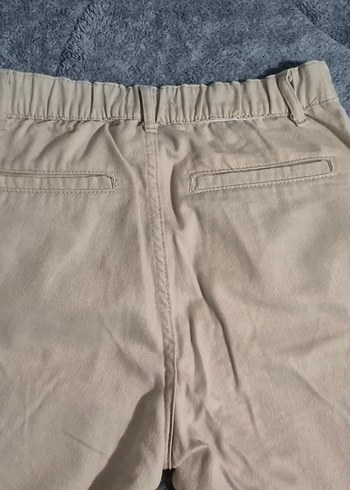 Bej Kadın Keten Kumaş Pantolon - Görsel 3