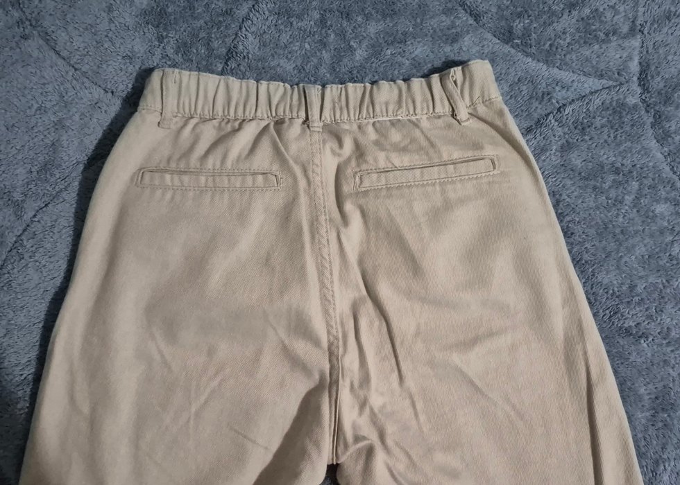 Bej Kadın Keten Kumaş Pantolon - Görsel 3