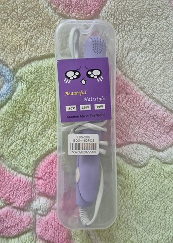 Pastel Mor Mini Saç Düzleştirici - Görsel 6