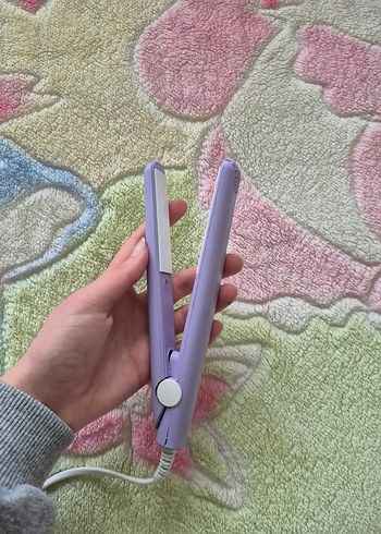 Pastel Mor Mini Saç Düzleştirici - Görsel 3