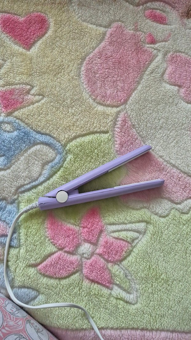 Pastel Mor Mini Saç Düzleştirici - Görsel 2