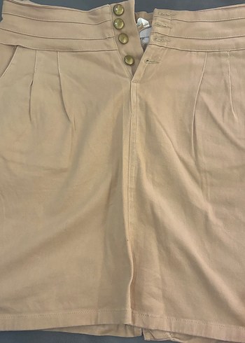 Bej Midi Etek - Görsel 2