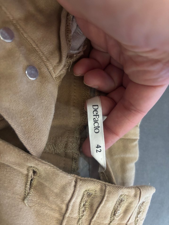 Bej Midi Etek - Görsel 3