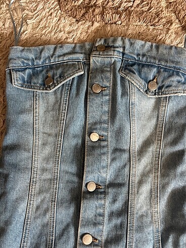 Pull and Bear Mini straplez elbise