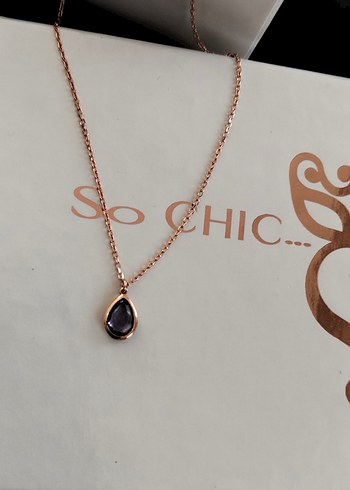 So chic bayan gümüş kolye - Görsel 6