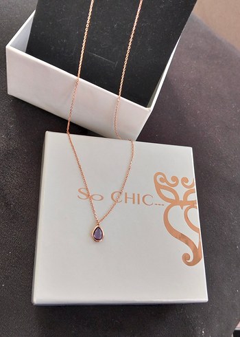 So chic bayan gümüş kolye - Görsel 4