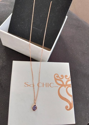 So chic bayan gümüş kolye - Görsel 8