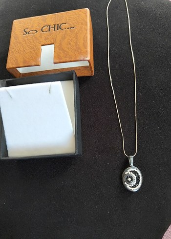 So chic bayan gümüş kolye - Görsel 8