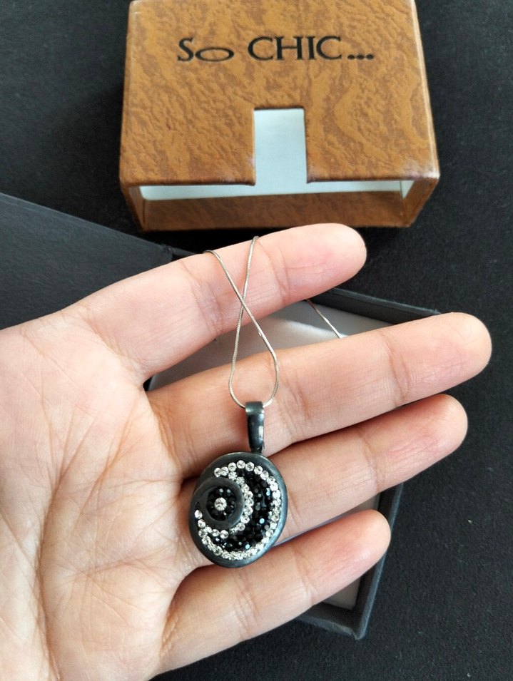 So chic bayan gümüş kolye - Görsel 3