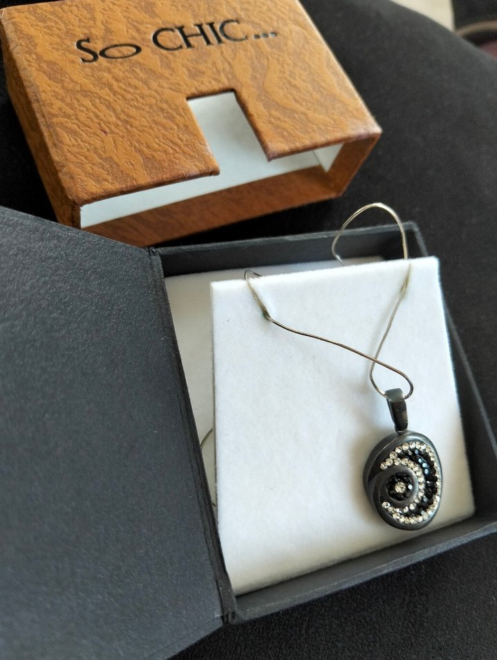 So chic bayan gümüş kolye - Görsel 2